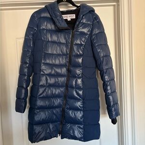 Nine West Women's Navy Puffer Jacket
